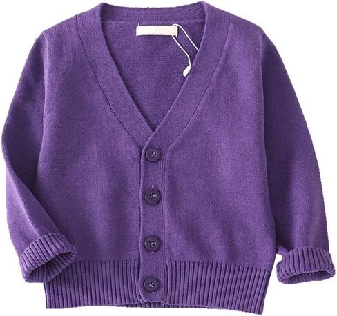 Lnicear Baby Boys Girls v-te-juck cardigan speftists quicevan button button cotton cotton solid tops tops outsonwear out in Kuwait