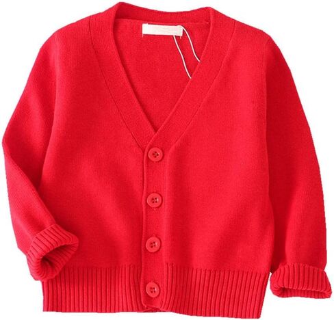 Lnicear Baby Boys Girls v-te-juck cardigan speftists quicevan button button cotton cotton solid tops tops outsonwear out in Kuwait