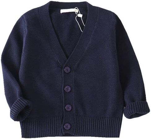 Lnicear Baby Boys Girls v-te-juck cardigan speftists quicevan button button cotton cotton solid tops tops outsonwear out in Kuwait