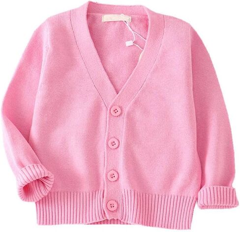 Lnicear Baby Boys Girls v-te-juck cardigan speftists quicevan button button cotton cotton solid tops tops outsonwear out in Kuwait