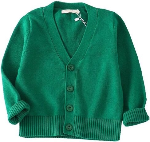 Lnicear Baby Boys Girls v-te-juck cardigan speftists quicevan button button cotton cotton solid tops tops outsonwear out in Kuwait