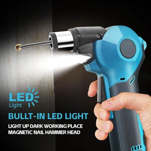 Cordless Palm Nailer Compatible with Makita 18V Battery,14000 RPM Brushless Motor, 0°-90° Adjustable Head with Magnetic Tip,Auto Hammer for Framing, Joist Hangers, Roofing & Tight Spaces (NO Battery) in Saudi Arabia