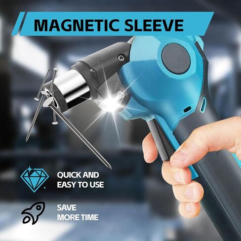 Cordless Palm Nailer Compatible with Makita 18V Battery,14000 RPM Brushless Motor, 0°-90° Adjustable Head with Magnetic Tip,Auto Hammer for Framing, Joist Hangers, Roofing & Tight Spaces (NO Battery) in Saudi Arabia