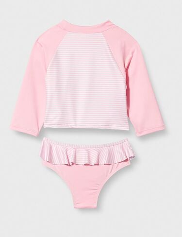 Girls Baby Two Piece Rashguard Set with Ruffle Trim in Kuwait