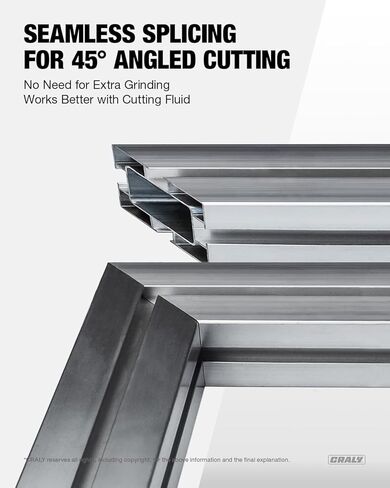 CRALY 14 Inch 120 Teeth Aluminum and Non-Ferrous Metal Cutting Circular Saw Blade, 1 Inch Arbor, Carbide Tipped, Thin Kerf, Black Ice Coating, for Medium Aluminum, Plastic, Composite(C14120AL) in Saudi Arabia