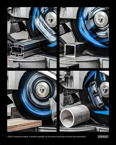 CRALY 14 Inch 120 Teeth Aluminum and Non-Ferrous Metal Cutting Circular Saw Blade, 1 Inch Arbor, Carbide Tipped, Thin Kerf, Black Ice Coating, for Medium Aluminum, Plastic, Composite(C14120AL) in Saudi Arabia