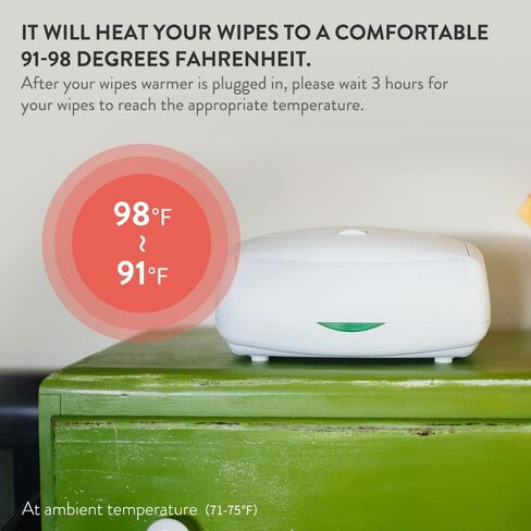 Prince Lionheart Ultimate Wipes Warmer with an Integrated Nightlight |Pop-Up Wipe Access & Ever Fresh Pillowcase, 2.4 Ounce in Saudi Arabia