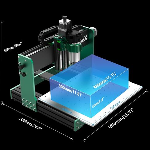 آلة التوجيه CNC 4030-EVO Ultra 2 ، All-Metal XYZ Axis أدلة خطي مزدوج الفولاذ ومسامير الكرة مع 800 واط التوجيه للمعاد in Kuwait