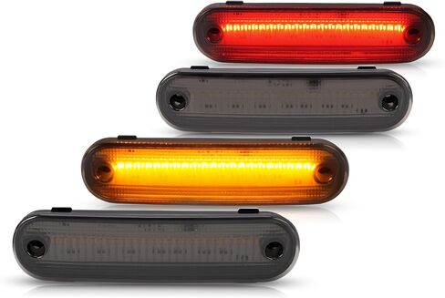 HECASA LED Side Marker Lights Compatible with 1990-2005 Mazda Miata & Mazda MX-5 Replacement for NA01515FX 8BN151120 MA2550107 MA2551107 Bumper Signal Lamps 4Pcs (Clear Lens, White LED) in Saudi Arabia