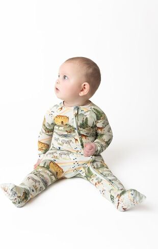 Tiny Revival Baby Zipper Pajamas Sleepers–Hypoallergenic, Newborn to Toddler, Tencel Modal, Soft–Bible Clothing in Saudi Arabia