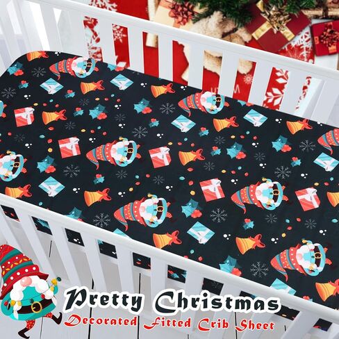Halloween Crib Sheets, Fitted Crib Sheet with Cat, Pumpkin, Ghosts, Bat, Crow, and Spider, Measuring 52'' x 28'' to fit Standard Crib & Toddler Mattresses, Yellow in Saudi Arabia
