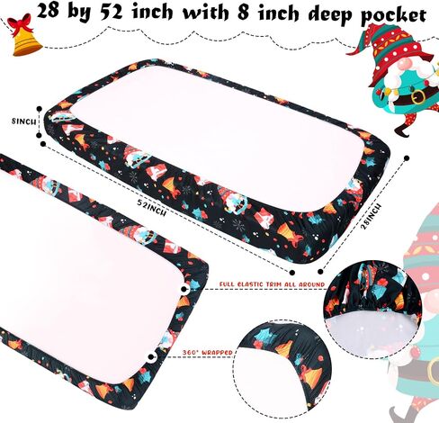 Halloween Crib Sheets, Fitted Crib Sheet with Cat, Pumpkin, Ghosts, Bat, Crow, and Spider, Measuring 52'' x 28'' to fit Standard Crib & Toddler Mattresses, Yellow in Saudi Arabia