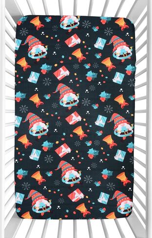 Halloween Crib Sheets, Fitted Crib Sheet with Cat, Pumpkin, Ghosts, Bat, Crow, and Spider, Measuring 52'' x 28'' to fit Standard Crib & Toddler Mattresses, Yellow in Saudi Arabia
