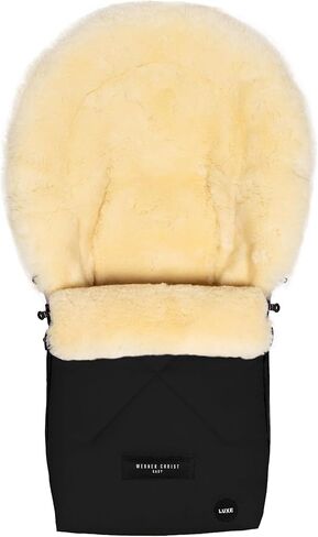 Werner Christ Baby Sheepskin footmuff Oslo Luxe for carrycot - Winter footmuff Made of Medical Fur (from 0 to 6 Months) for carrycot, Infant Carrier, Stroller in Kuwait