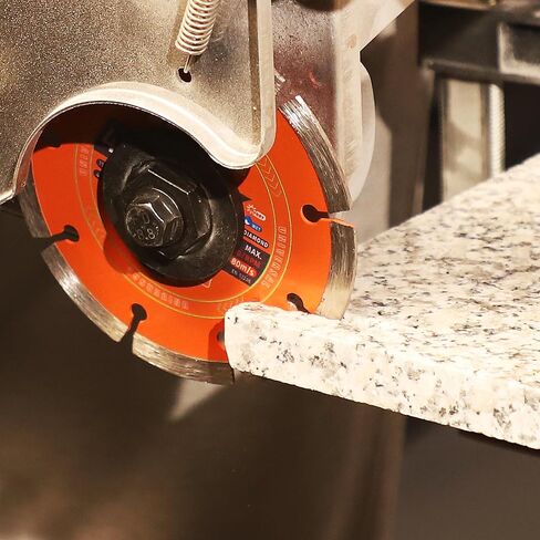 4-1/2 Inch Segmented Diamond Saw Blades 2-Pack, Diamond Cutting Wheel for Angle Grinder, Tile Cutter Blades, for Cutting Stone Marble Granite Concrete Brick, 7/8’’-20mm Arbor in Kuwait