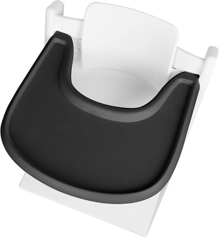 HLVEIN for Stokke Tripp Trapp Tray,Black-Smooth Surface Powerful Suction,Easy to Clean,Compatible with Stokke Tripp Trapp Chair(V2 and Beyond),Made with BPA-Free Plastic in Saudi Arabia