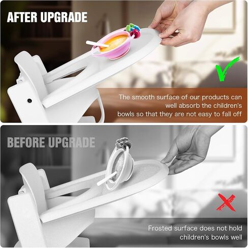 HLVEIN for Stokke Tripp Trapp Tray,Black-Smooth Surface Powerful Suction,Easy to Clean,Compatible with Stokke Tripp Trapp Chair(V2 and Beyond),Made with BPA-Free Plastic in Saudi Arabia