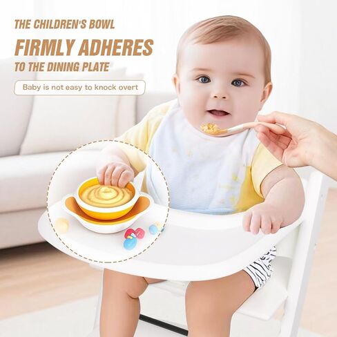 HLVEIN for Stokke Tripp Trapp Tray,Black-Smooth Surface Powerful Suction,Easy to Clean,Compatible with Stokke Tripp Trapp Chair(V2 and Beyond),Made with BPA-Free Plastic in Saudi Arabia