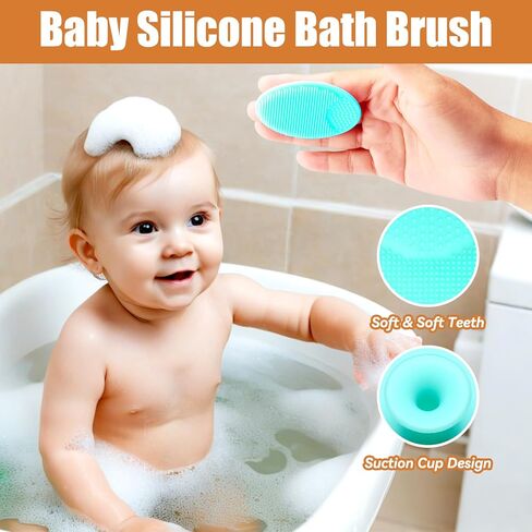 فرشاة شعر الأطفال الخشبية ومجموعة مشط ، 3pcs شعيرات الماعز الناعمة الطبيعية ناعمة الفرشاة COMP COMB BABY SCRUBBE in Kuwait