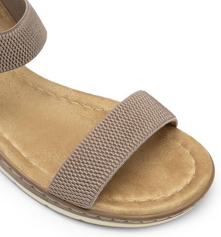 أحلام أزواج المرأة مريحة الأنيقة Cork Low Wedge الكعوب اللطيفة الصيف الصيف واحد فرقة واحدة غير رسمية مسطحة مع حزام كاحل قابل للتعديل in Kuwait