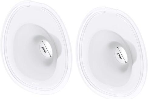 eufy Original 27mm Flange (2-Pack), Replacement Accessories for Wearable Breast Pump S1/S1 Pro, HeatFlow™ Technology, Food-Grade Silicone, Durable, Comfortable, Ergonomic Fit in Kuwait