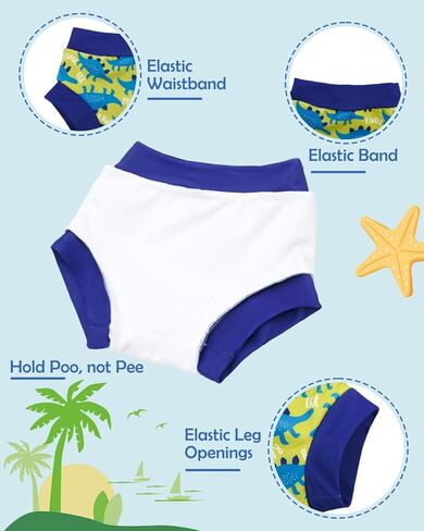 babygoal Baby Toddler Swimsuit with Swim Diaper, Long Sleeve Rash Guard Set with UPF 50+ Sun Protection for Boys & Girls in Kuwait