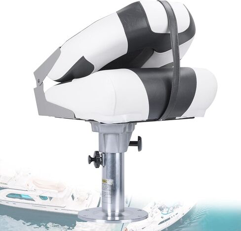 SUNDGORA Deluxe Marine High Back Folding Boat Seat,Stainless Steel Screws Included in Kuwait