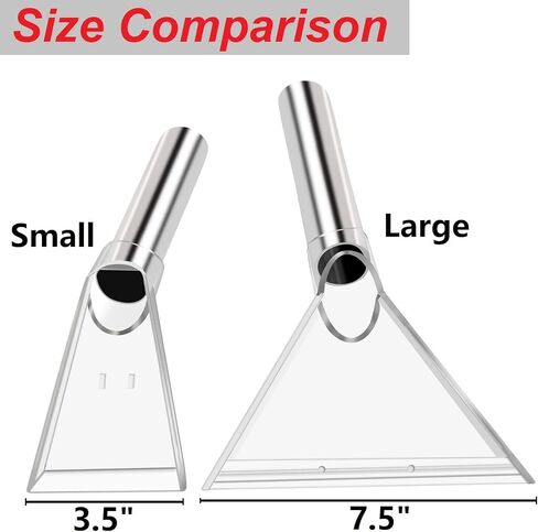 Universal Work with All Shop Vacs Clear Extractor Attachment with 1-1/4" & 1-7/8" & 2-1/2" Adapters for Upholstery & Carpet Cleaning & Auto Detailing, Wet/Dry Vacuum Extraction Accessory in Kuwait