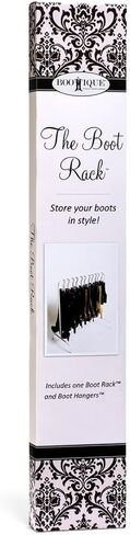 منظم Boottique Boot: رف التمهيد - يناسب معظم الخزانات ، ويحمل ، وأشكال ، ويحمي كل حجم وأسلوب الأحذية (رف التمهيد مع 6 شماعات فضية أصلية) in Kuwait