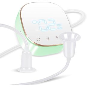 Electric Nipple Inverted Corrector Sunken Short Nipples Sucker Correction Puller Breastfeeding Pump LED Touch Screen Rechargeable Portable for Women&Men - Green