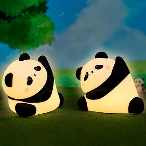 Axolotl Night Light for Kids, Rechargeable Cute Squishy lamp - Silicone Adorable Christmas Axolotl Gifts for Kids - Nightlight Nursery Animal Touch Light - Bedroom Decor for Boy, Girls