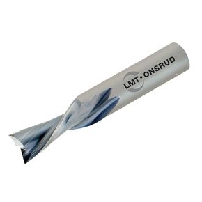 LMT Onsrud 57-360 Solid Carbide Downcut Spiral Wood Rout, Inch, Uncoated (Bright) Finish, 30 Degree Helix, 2 Flutes, 3.0000" Overall Length, 0.5000" Cutting Diameter, 0.5000" Shank Diameter