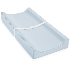 Vegan Leather Waterproof Baby Changing Pad - Wipeable, Extra Thick & Portable & Non-Slip Diaper Mat for Dresser, Crib, Travel | Soft & Safe (Gray)