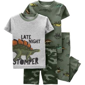 Carter's Boy 4 pc Cotton Pjs (Late Night Stomper, 5T)