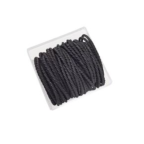 50 Pcs Square Boxed Rubber Threaded Hair Ties Non-Tracking Stretchy Hair Ties Don't Hurt Hair Women's Fashion Highly Stretchable Durable Ponytail Hair Accessories Suitable for Many Occasions