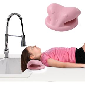 MABOZOO Hair Washing Station for Kids, Sink Hair Washing Neck Pillow for Kids' Wash Time, Ergonomic Kids Hair Washing Station Shampoo Station for Sink (Pink) in Kuwait