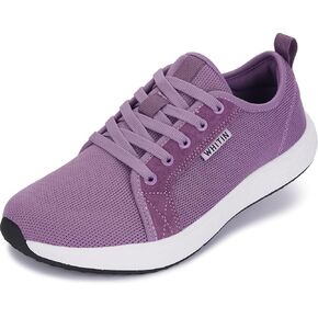 WHITIN Women's Wide Toe Box Shoes with Soft Smooth Inner | Wide Width Fashion Diabetic Sneakers | Zero Drop Sole