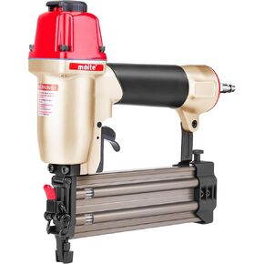 meite F50C Pneumatic Brad Nailer with 2000pcs Nails (1-1/4", 2"), Air 18 Gauge Brad Nailer Small Finish Nail Gun for Trim Work, Fires 18 Gauge Brad Nails 5/8 Inch to 2 Inch