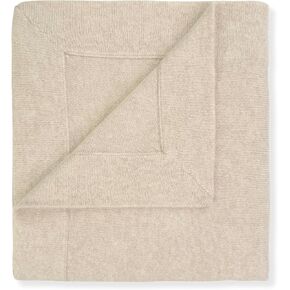 Jet & Bo Baby 100 ٪ Cashmere Baby Blanket Luxe Knit Design in Brown Sugar - 32 "× 40" - متضمنة في تنظيم هدايا ودرجات حرارة - مربع هدايا وبطاقة