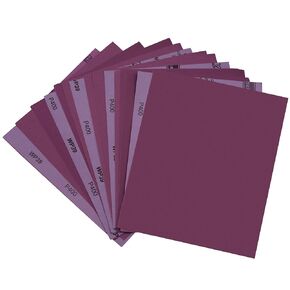 15 Pcs 400 Grit Sandpaper Wet Dry Sanding Sheets 9x11'' Alumina Abrasive Sand Paper for Furniture polishing,Metal Sanding etc.N-021-400