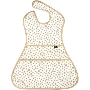 Full Coverage Waterproof Feeding Bib for Toddlers – Extra Long Apron Bib for Mealtime, Self-Feeding, BPA-Free