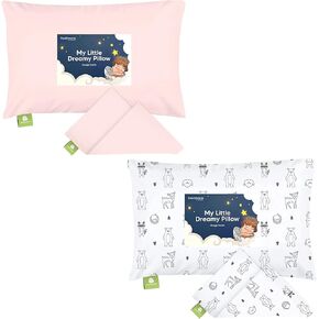 KeaBabies Toddler Pillowcase for 13X18 Pillow - Organic Cotton Case for Boys, Kids - 100% Natural for Miniature Sleepy Pillows - Sold Separately