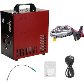 Thunder 4500psi PCP Air Compressor,Refilling Up to 1.6L,Built-in Converter,12V&110V Auto Shut Off Pump Supply Water Oil Free For Paintball Scuba Tank PCP Air gun,Low Noise