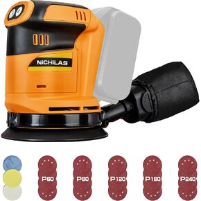 Orbit Sander Compatible with DEWALT 20V Battery, 5" electric Sander with Dust Collector for Sanding and Polishing (BATTERY NOT INCLUDE)
