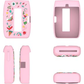 for Fujifilm Instax Mini Link 3 Case Cover, NOUKAJU Smartphone Printer Silicone Protective case Drop-Proof, Scratch-Proof, Shock-Proof, Reserved Charging Port, dust-Proof (Pink)
