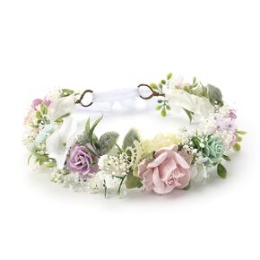 Wildflower Flower Crown for Baby 1st Birthday Party Headpieces Toddler Headband Hair Accessories for Girls Photo Prop Cake Smash Photography