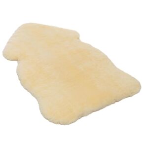 BABY sheepskin BABYSWEET - cuddly, medical baby fur, ideal for baby carriages, as a crawling mat or baby rug. Length +/- 90cm, color natural gold-yellow
