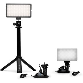 Lume Cube Video Conference & Broadcast Lighting Kit Bundle | Computer Light for Video Conferencing, Live Streaming, & Remote Working | Adjustable Brightness & Color Temperature, Mount & Stand Included