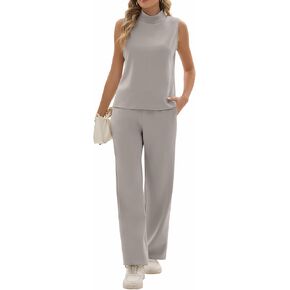 Sixstar Women 2 قطعة ملابس صالة مجموعات غير رسمية الصيف الصيف v-neck reary collared صالة