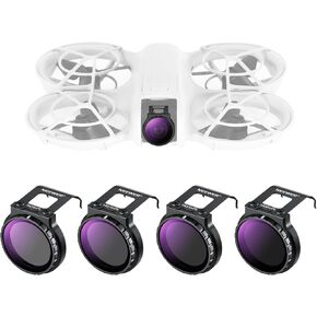 Neewer ND Filter Set Compatible with DJI NEO, 6 Pack ND8/ND16/ND32/ND64/CPL/UV Neutral Density Circular Polarizer Drone Accessories Slim Multicoated HD Optical Glass, FL-N31